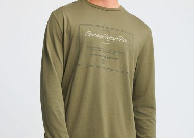 Μακρυμάνικη μπλούζα με τύπωμα στο στήθος Garage 55 - GARAGE 55 - 