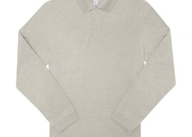 Μακρυμάνικη Μπλούζα Polo PU427 B & C My Polo 210 LSL Heather Grey Fog - B & C - 
