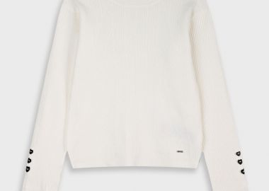 Μακρυμάνικη ριπ μπλούζα - Εκρού 16-125203-6 - 16-125203-6-16-etwn-ekroy - energiers - 