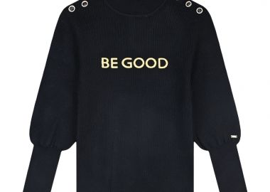 Μακρυμάνικη ριπ μπλούζα - ΜΑΥΡΟ 16-125206-6 - energiers - 