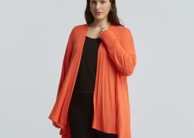 Μακρυμάνικη ζακέτα από βισκόζη - MAT FASHION - 