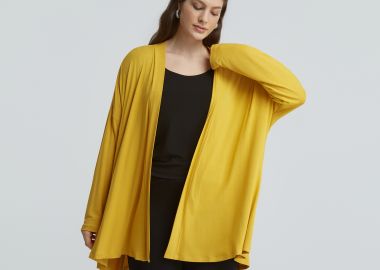 Μακρυμάνικη ζακέτα από βισκόζη - MAT FASHION - 