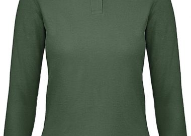 Μακρυμανικο Γυναικειο Polo ID.001 LSL B & C PWI13 Bottle Green - B & C - 