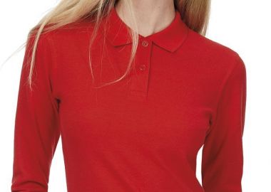 Μακρυμανικο Γυναικειο Polo ID.001 LSL B & C PWI13 Red - B & C - 