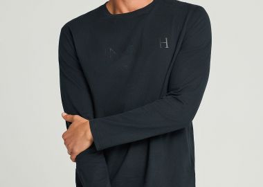 Μακρυμάνικο T-shirt με Funky Buddha τύπωμα στο στήθος - FUNKY BUDDHA - 