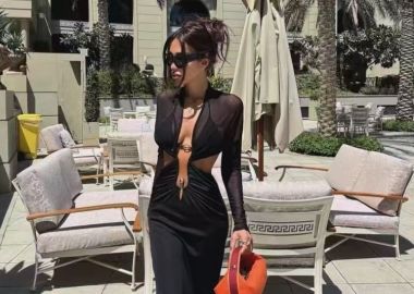 ΜΑΚΡΥ ΦΟΡΕΜΑ ΜΑΥΡΟ - VALERY - fashionroom - 