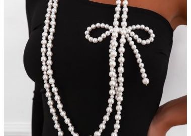 ΜΑΚΡΥ ΚΟΛΙΕ ΜΕ ΠΕΡΛΕΣ - AUDREY - sense-shop - 