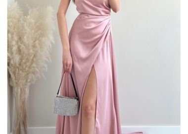 ΜΑΚΡΥ ΣΑΤΕΝ ΦΟΡΕΜΑ ΣΑΠΙΟ ΜΗΛΟ - ARTESY - fashionroom - 