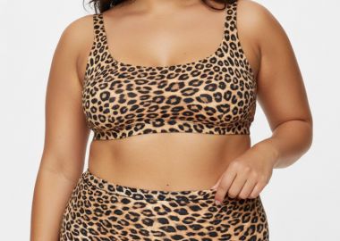 Μαλακό εσώρουχο σλιπ ψηλόμεσο σε λεοπάρ χρώμα (1+1) -  - 