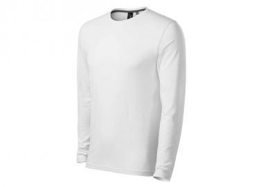 Malfini Ανδρική Διαφημιστική Μπλούζα Μακρυμάνικη σε Λευκό Χρώμα MLI-15500 - Malfini - 