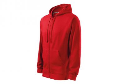 Malfini Ανδρική Φούτερ Ζακέτα με Κουκούλα και Τσέπες Κόκκινη MLI-41007 - Malfini - 