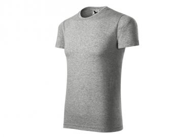 Malfini Ανδρικό Διαφημιστικό T-shirt Κοντομάνικο σε Γκρι Χρώμα MLI-14512 - Malfini - 