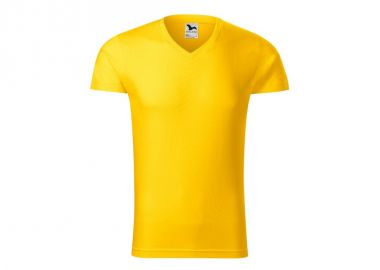 Malfini Ανδρικό Διαφημιστικό T-shirt Κοντομάνικο σε Κίτρινο Χρώμα MLI-14604 - Malfini - 