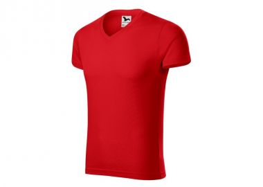 Malfini Ανδρικό Διαφημιστικό T-shirt Κοντομάνικο σε Κόκκινο Χρώμα MLI-14607 - Malfini - 