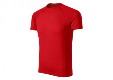 Malfini Ανδρικό Διαφημιστικό T-shirt Κοντομάνικο σε Κόκκινο Χρώμα MLI-17507 - Malfini - 