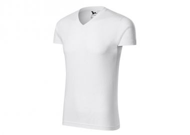 Malfini Ανδρικό Διαφημιστικό T-shirt Κοντομάνικο σε Λευκό Χρώμα MLI-14600 - Malfini - 