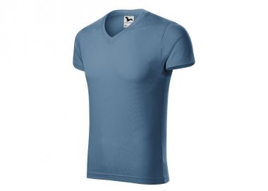 Malfini Ανδρικό Διαφημιστικό T-shirt Κοντομάνικο σε Μπλε Χρώμα MLI-14660 - Malfini - 