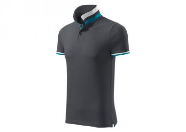 Malfini Ανδρικό T-shirt Κοντομάνικο Polo Γκρι MLI-25683 - Malfini - 