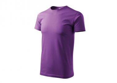 Malfini Basic Ανδρικό Διαφημιστικό T-shirt Κοντομάνικο σε Μωβ Χρώμα MLI-12964 - Malfini - 