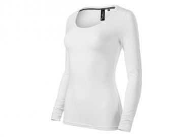 Malfini Brave Μακρυμάνικη Γυναικεία Μπλούζα Λευκή MLI-15600 - Malfini - 