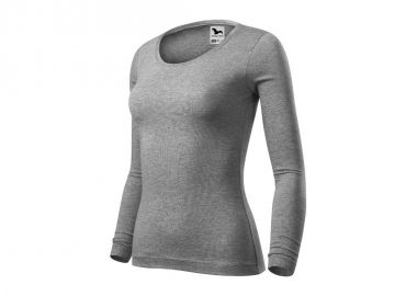 Malfini Γυναικεία Διαφημιστική Μπλούζα Μακρυμάνικη σε Γκρι Χρώμα MLI-16912 - Malfini - 