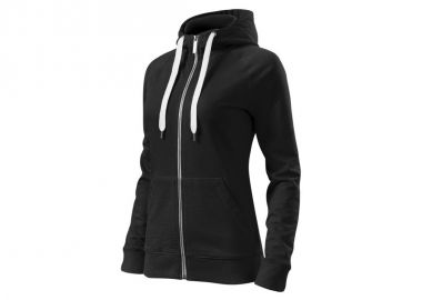 Malfini Γυναικεία Ζακέτα Φούτερ με Κουκούλα Μαύρη MLI-45101 - Malfini - 