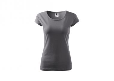 Malfini Γυναικείο Διαφημιστικό T-shirt Κοντομάνικο σε Γκρι Χρώμα MLI-12236 - Malfini - 