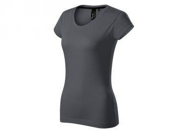 Malfini Γυναικείο Διαφημιστικό T-shirt Κοντομάνικο σε Γκρι Χρώμα MLI-15483 - Malfini - 