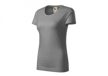 Malfini Γυναικείο Διαφημιστικό T-shirt Κοντομάνικο σε Γκρι Χρώμα MLI-17425 - Malfini - 