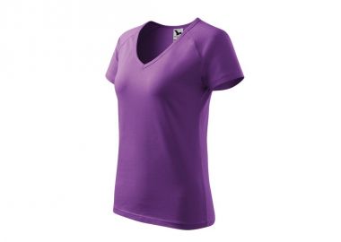 Malfini Γυναικείο Διαφημιστικό T-shirt Κοντομάνικο σε Μωβ Χρώμα MLI-12864 - Malfini - 