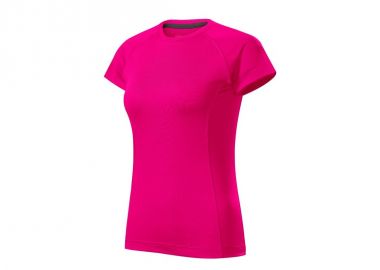 Malfini Γυναικείο Διαφημιστικό T-shirt Κοντομάνικο σε Ροζ Χρώμα MLI-17689 - Malfini - 