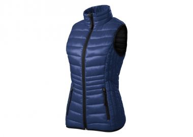 Malfini Κοντό Γυναικείο Αμάνικο Puffer Μπουφάν Navy Μπλε MLI-55402 - Malfini - 