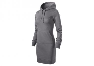 Malfini Mini Φόρεμα με Κουκούλα Γκρι MLI-41936 - Malfini - 