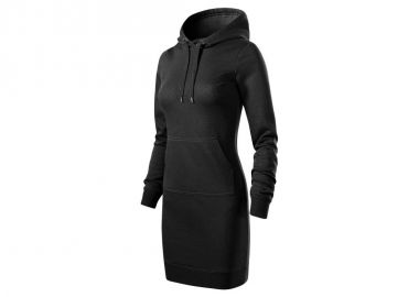 Malfini Mini Φόρεμα με Κουκούλα Μαύρο MLI-41901 - Malfini - 