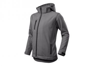 Malfini Παιδικό Αθλητικό Μπουφάν Κοντό με Κουκούλα Γκρι Performance MLI-53536 - Malfini - 