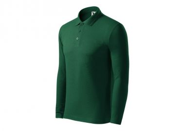 Malfini Pique Polo LS M MLI221D3 dark green polo shirt - Malfini - 
