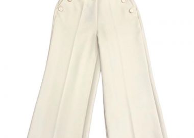 MANDELEN γυναικείο παντελόνι με διακοσμητικά κουμπιά - SOU - 