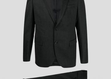 MANUEL RITZ Ανδρικό Μαύρο Single Breasted Black Suit - MANUEL RITZ - 