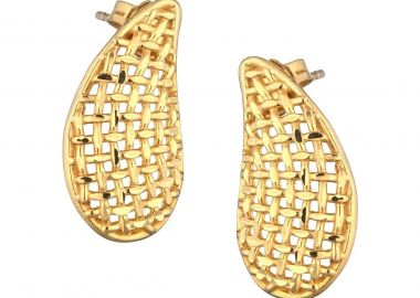 MARCELLO PANE Σκουλαρίκια από Ασήμι 925 Gold ORGO028 - Marcello Pane - 