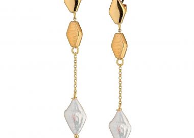 MARCELLO PANE Σκουλαρίκια από Ασήμι 925 Gold ORML031 - Marcello Pane - 