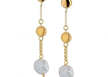 MARCELLO PANE Σκουλαρίκια από Ασήμι 925 Gold ORML036 - Marcello Pane - 