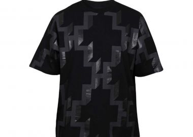 MARCELO BURLON Ανδρικό Μαύρο All Over Cross Tee - MARCELO BURLON - 