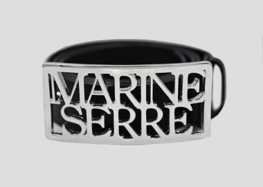 MARINE SERRE Ανδρικό Tin Leathe Buckle Belt - MARINE SERRE - 