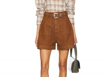Marques' Almeida γυναικείο σορτς denim με ζώνη - RST25TR0270DNMBR Ταμπά - MARQUES' ALMEIDA - 
