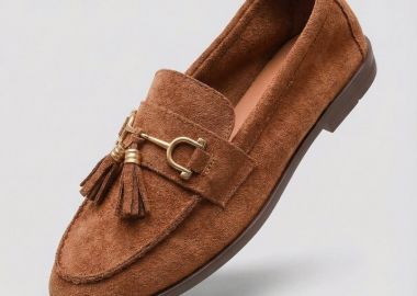 MARQUIIZ Μοκασίνια με μεταλλική λεπτομέρεια - 1511 - Tan Suede - MARQUIIZ - 