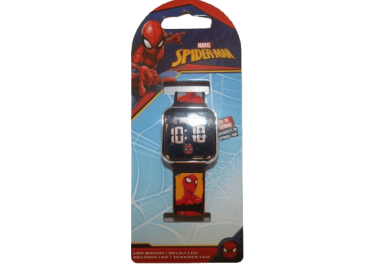 MARVEL ΠΑΙΔΙΚΟ ΨΗΦΙΑΚΟ ΡΟΛΟΪ LED SPIDERMAN 1845 - κόκκινο - MARVEL - 