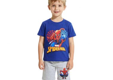 MARVEL ΠΑΙΔΙΚΟ ΣΕΤ T-SHIRT ΣΟΡΤΣ SPIDERMAN 2000 - γκρι ΓΚΡΙ - MARVEL - 