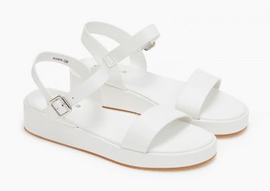 Ματ flatform με μπαρέτα - Λευκό - Issue - 