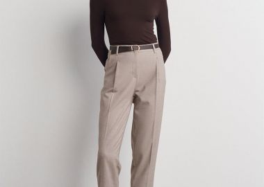 MATYAS γυναίκειο υφασμάτινο παντελόνι (ΜΠΕΖ) - SOU - 