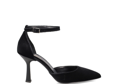 Μαύρη βελούδινη γόβα - MIGATO - 